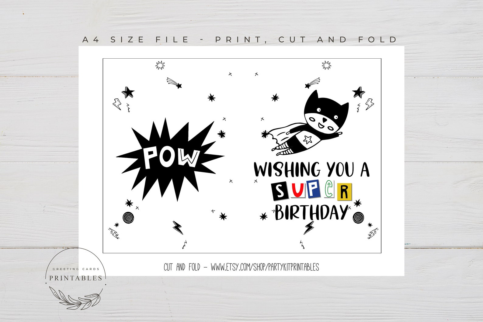 Printable Birthday Card for Boys, Digital Download, Happy Birthday Card ...