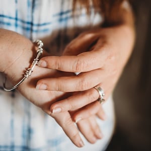 Silver Rattle Bangle image 2