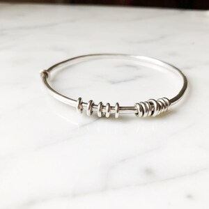 Silver Rattle Bangle image 3