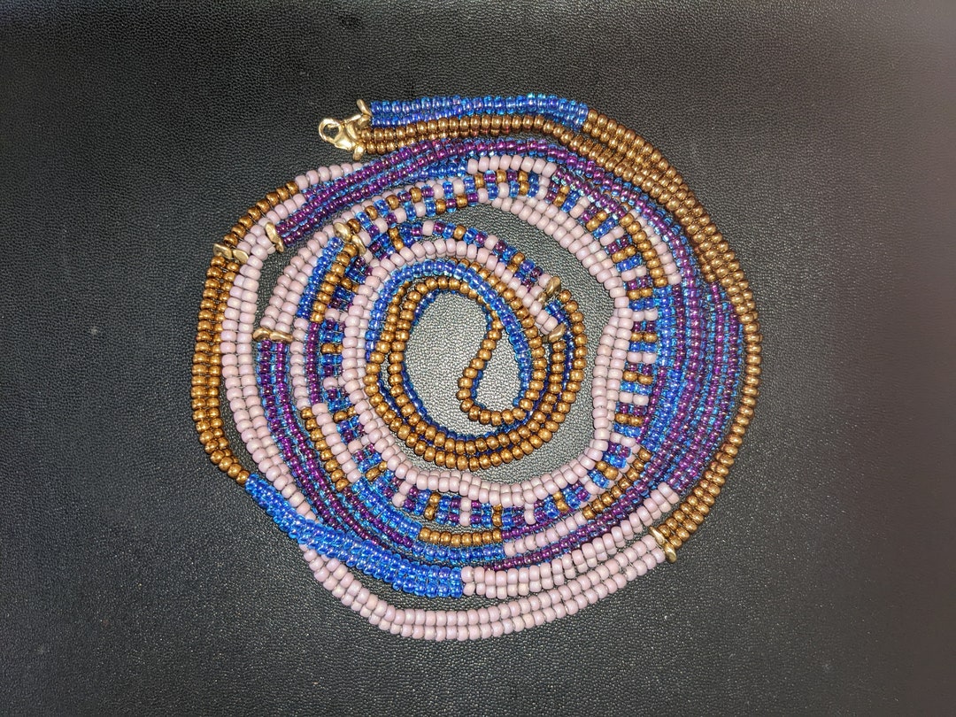 Ndebele Stitch Double Strand Waist Beads Body Positive Etsy