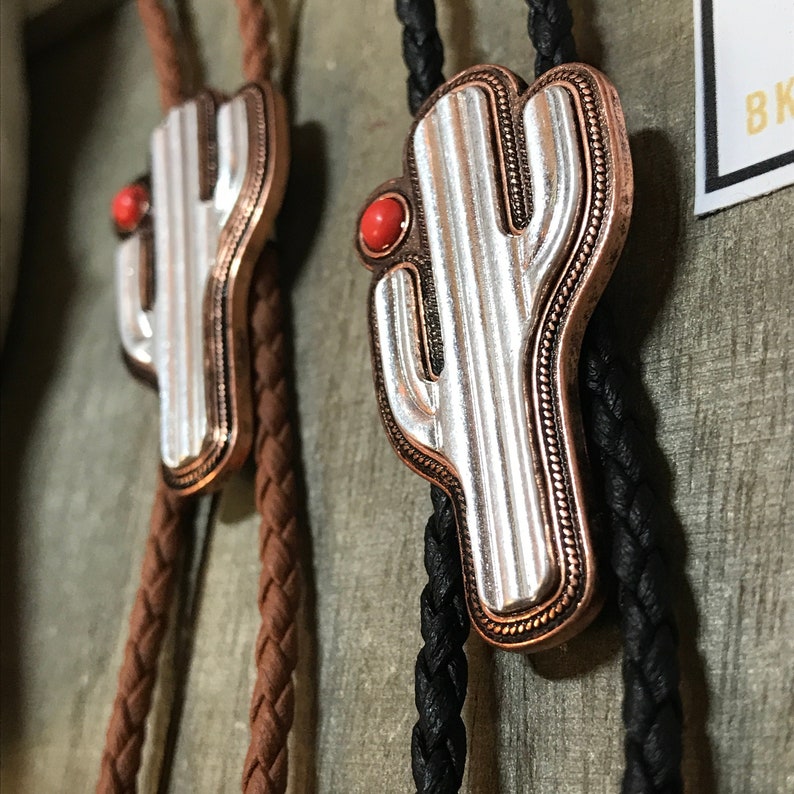 cactus bolo tie