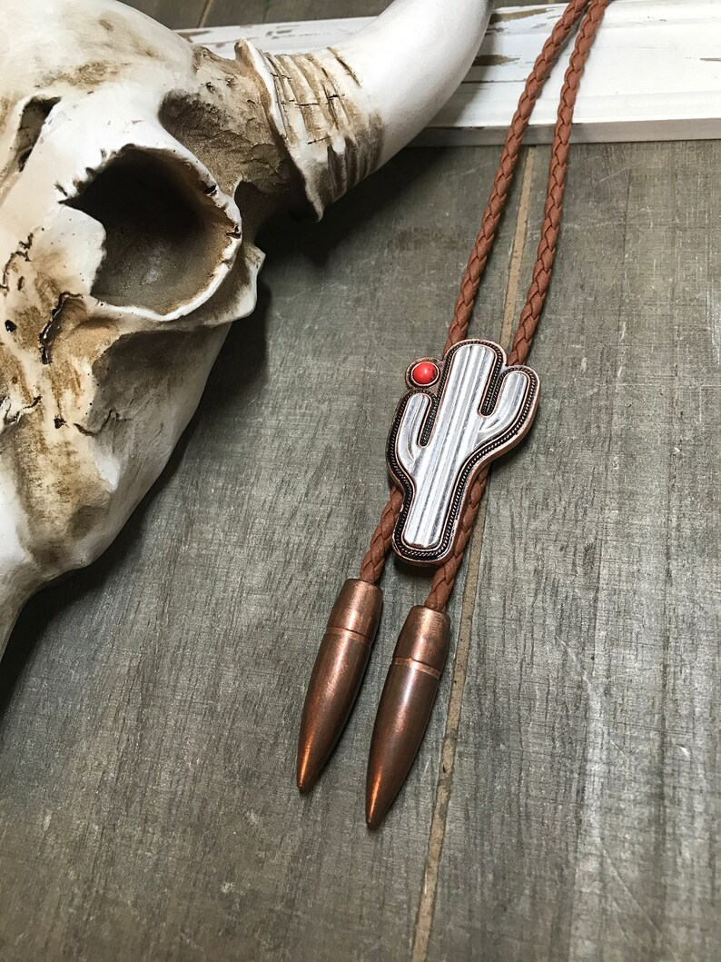 cactus bolo tie