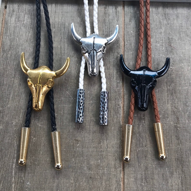 skull bolo tie