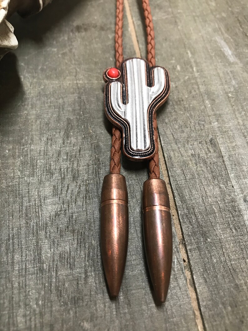 cactus bolo tie