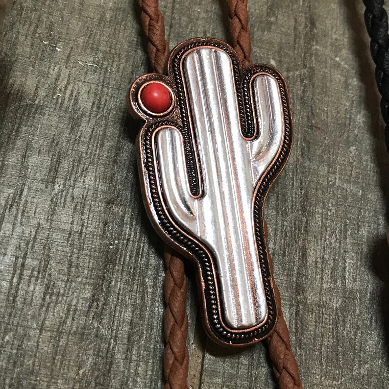 cactus bolo tie