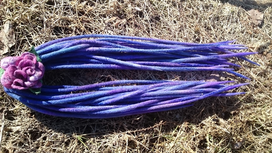 Woolen Dreads Full Setwool Dreadlock Sethanddyed Dreads Etsy