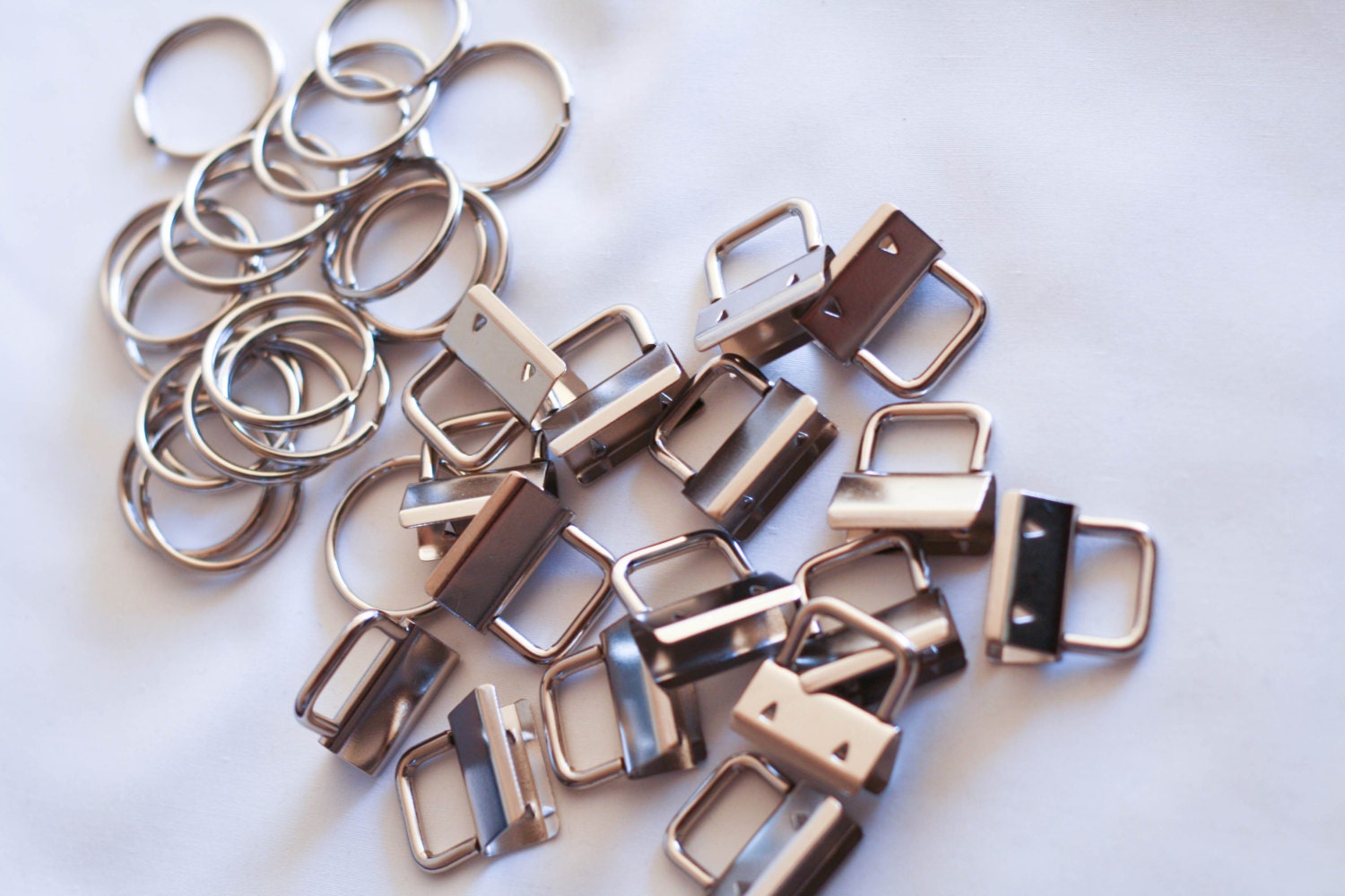 Key Fob Key Fob Hardware Nickel Plated 1 Inch 200 Sets Etsy