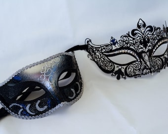 His and Hers Masquerade Laser Cut Masks Couples Masquerade | Etsy