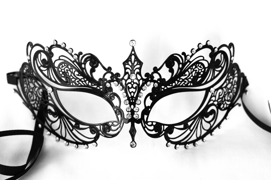 Black Masquerade Mask, Prom Masquerade Mask, Wedding Masquerade Mask