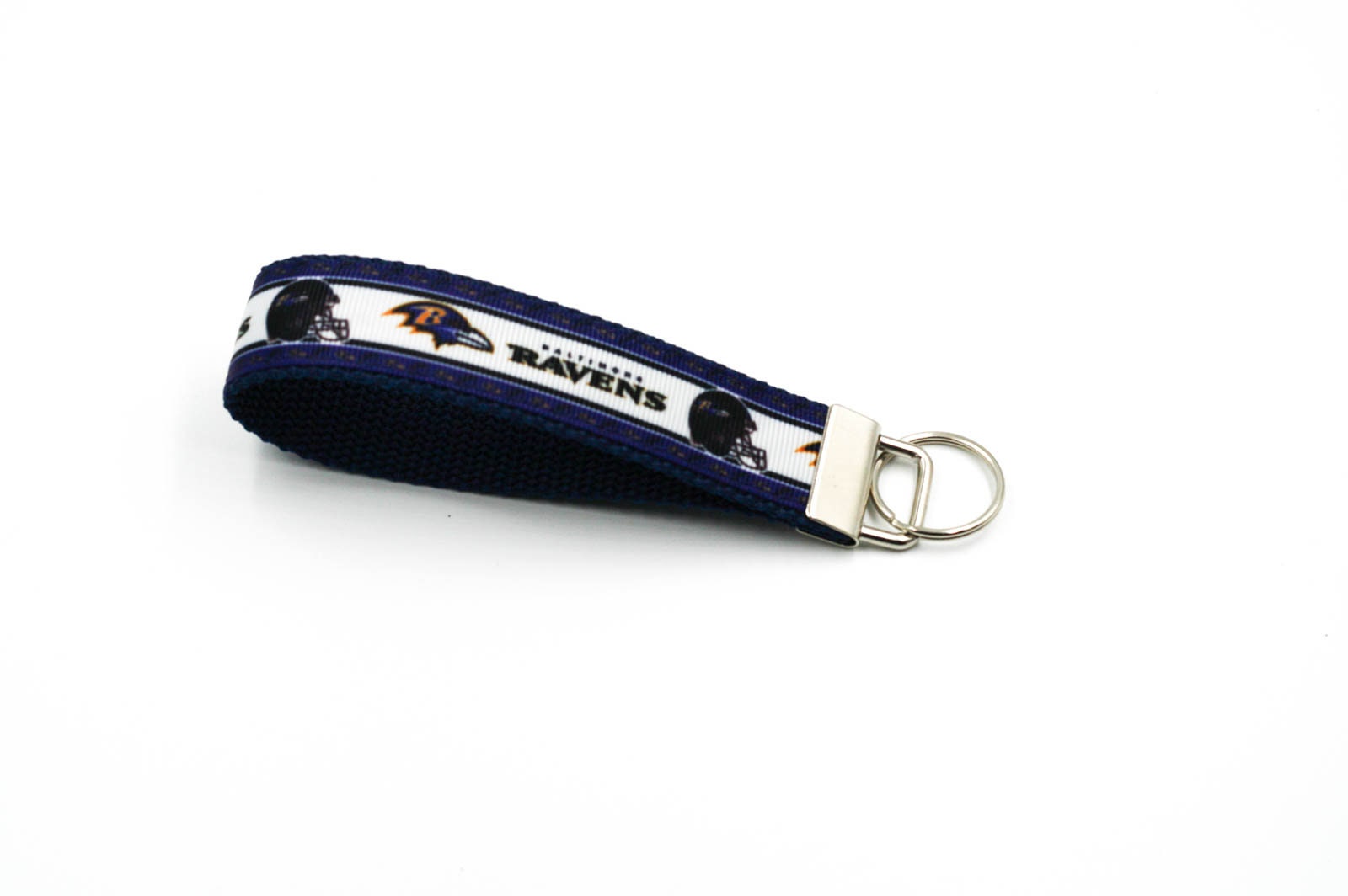 Baltimore Ravens Football Design, Ribbon Wristlet Keyfob Grab