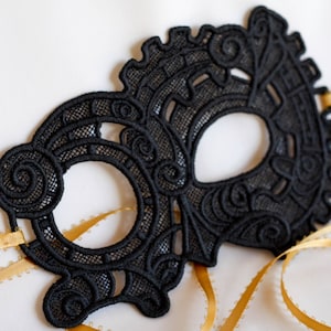 Masquerade mask, lace mask, black masquerade lace mask fit for masked Ball, New years