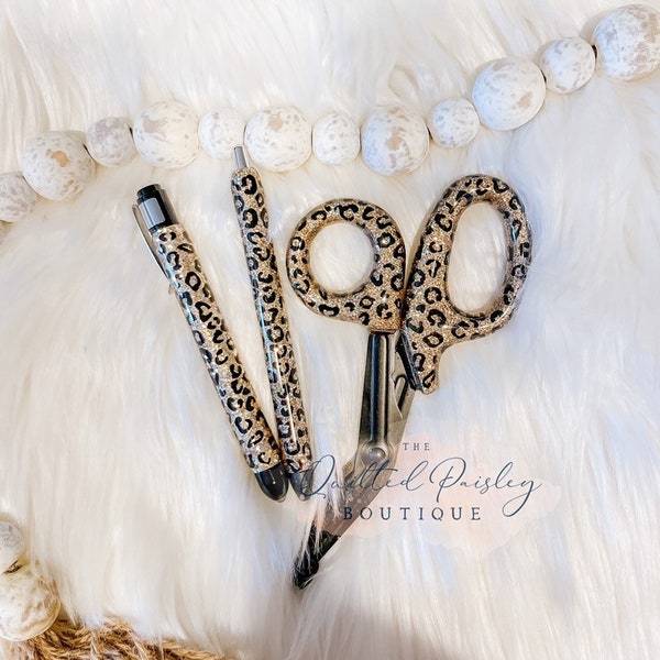 Trauma Shears with Matching Pen and Pen Light 3 PIECE SET