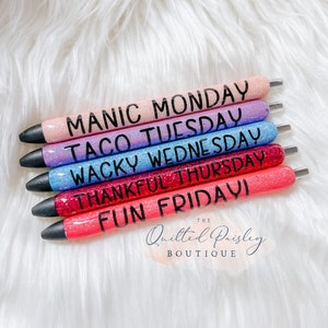 Days Of The Week Pen Set – Calliope Paperie