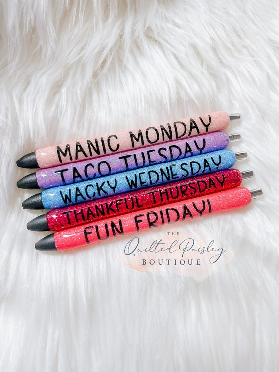 Days of the Week Pens 