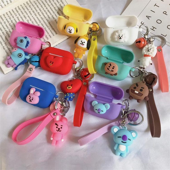 BT21 Airpod 1 2 3 Pro case Cute Apple Pro Headphone Case Etsy