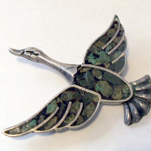 Vintage JOSE ANTON Sterling Silver Bird in Flight ~ Hallmarked Anton Plata 925 Mexico ~ 17.7 Grams