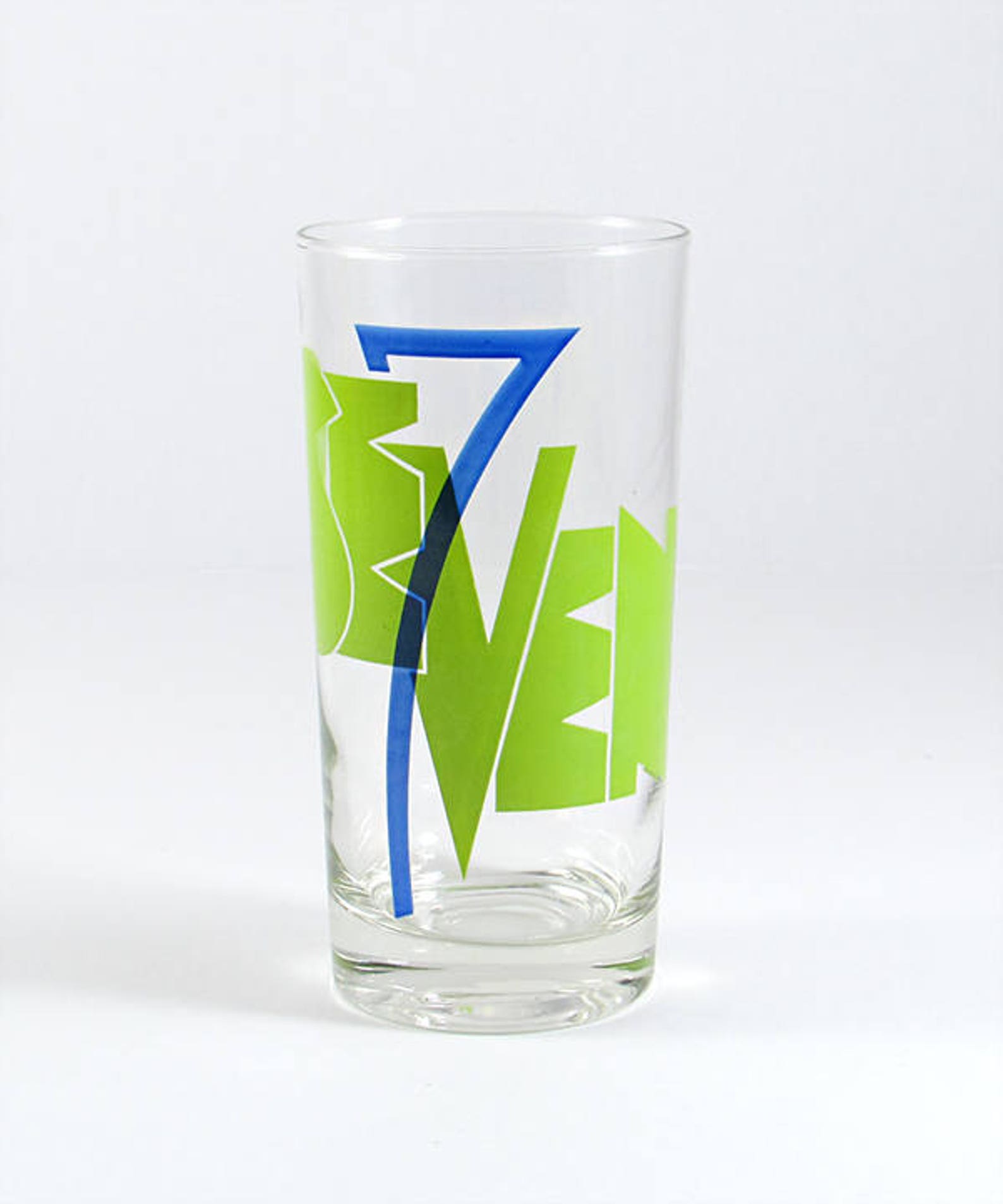 Vintage Numbered Drinking Glasses Retro Mod Typography Etsy