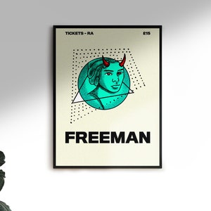 Freeman - Rave Poster | Gig Poster | Retro | Wall Poster
