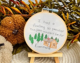 Taylor Swift Evermore Inspired Hand Embroidey