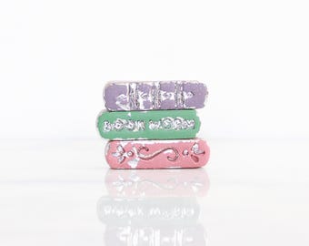 Stacks of Books Pin: Book Lover Gift, Teacher, Bookworm