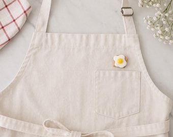 Egg and Toast Pin: Breakfast, Cook, Chef, Food Lapel Pin