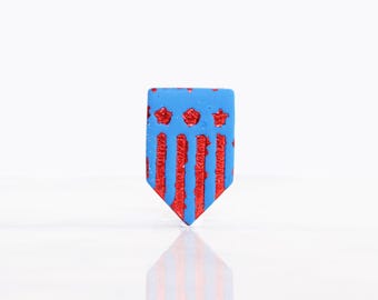 American Flag Banner Tie Tack: Patriotic USA Lapel Pin