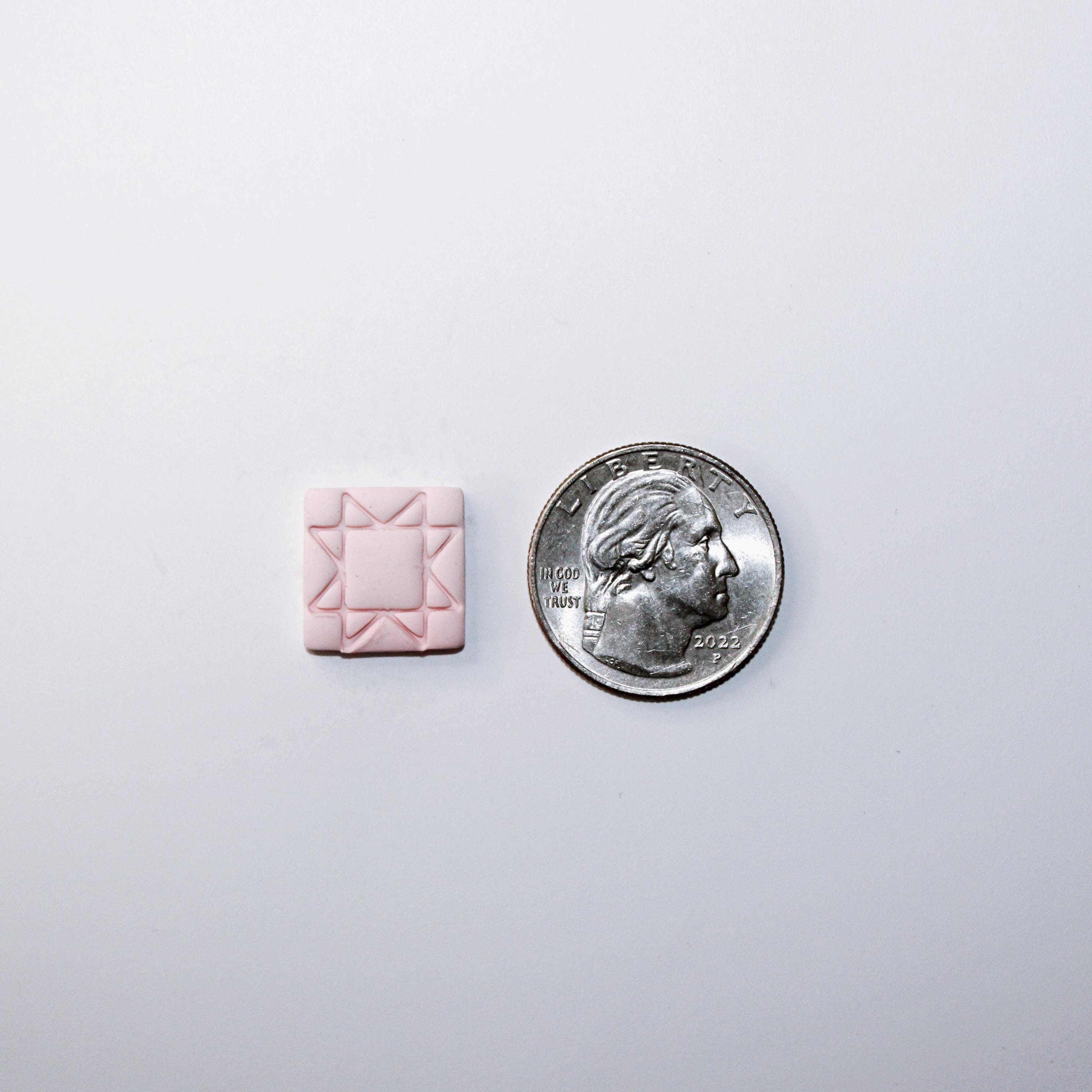 Light Pink Star Quilt Block Pin: Handmade Lapel Pin - Etsy