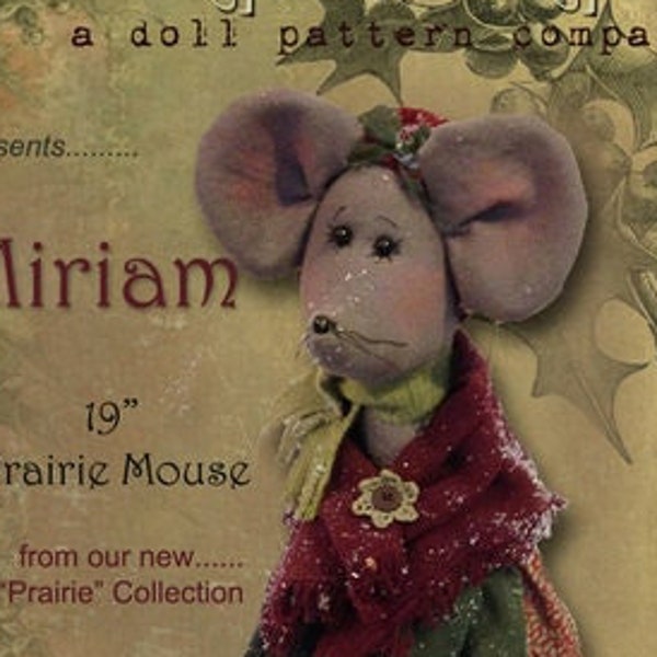 Pattern: Miriam - 19" Christmas Mouse