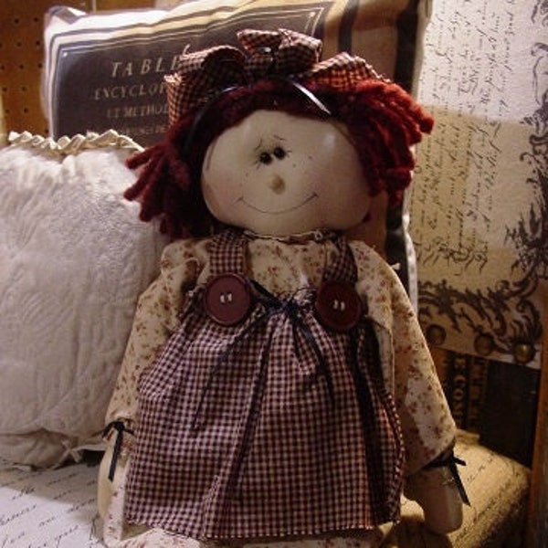 Pattern: Emily - 19" Raggedy Doll