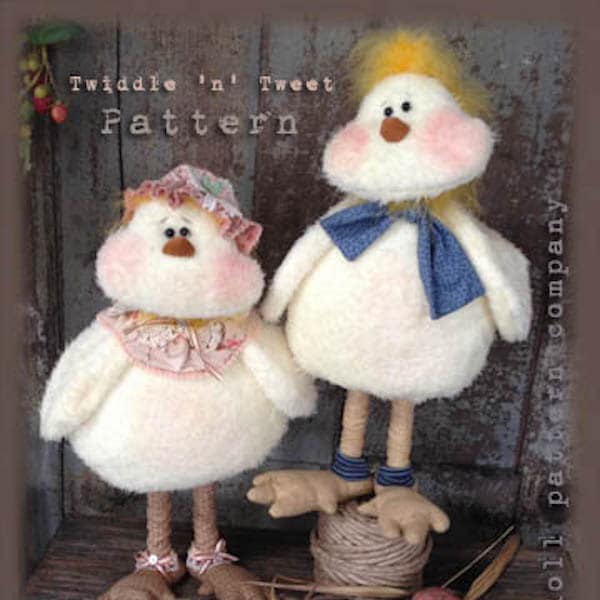 Pattern: Twiddle n Tweet  17" Baby Chicks