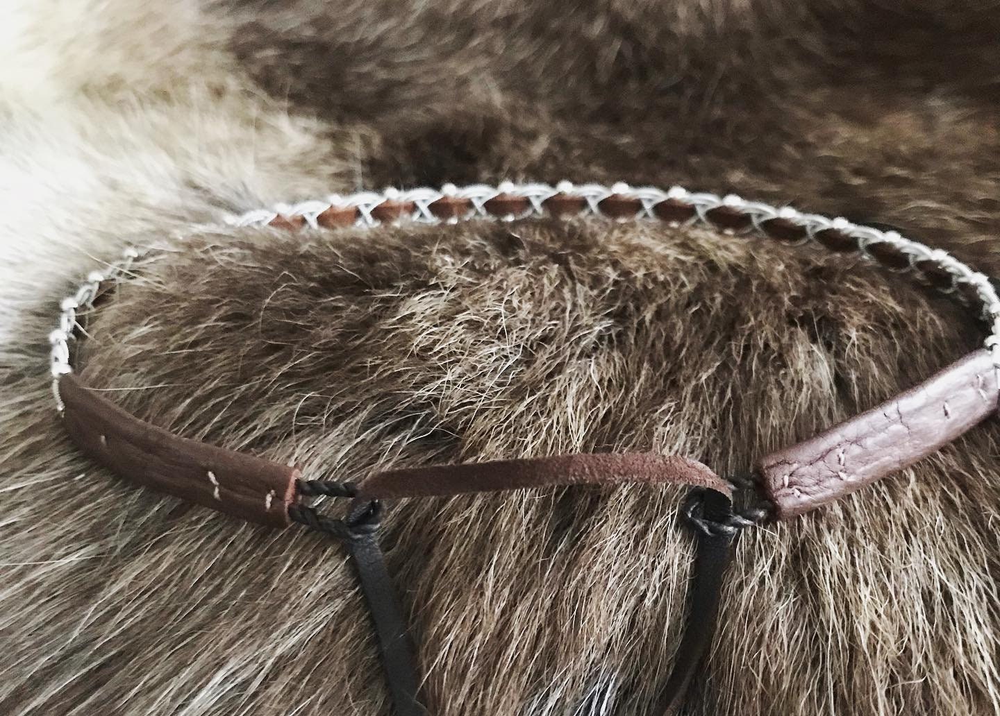 Sami Leather and Silver Choker Necklace With Full Set of - Etsy