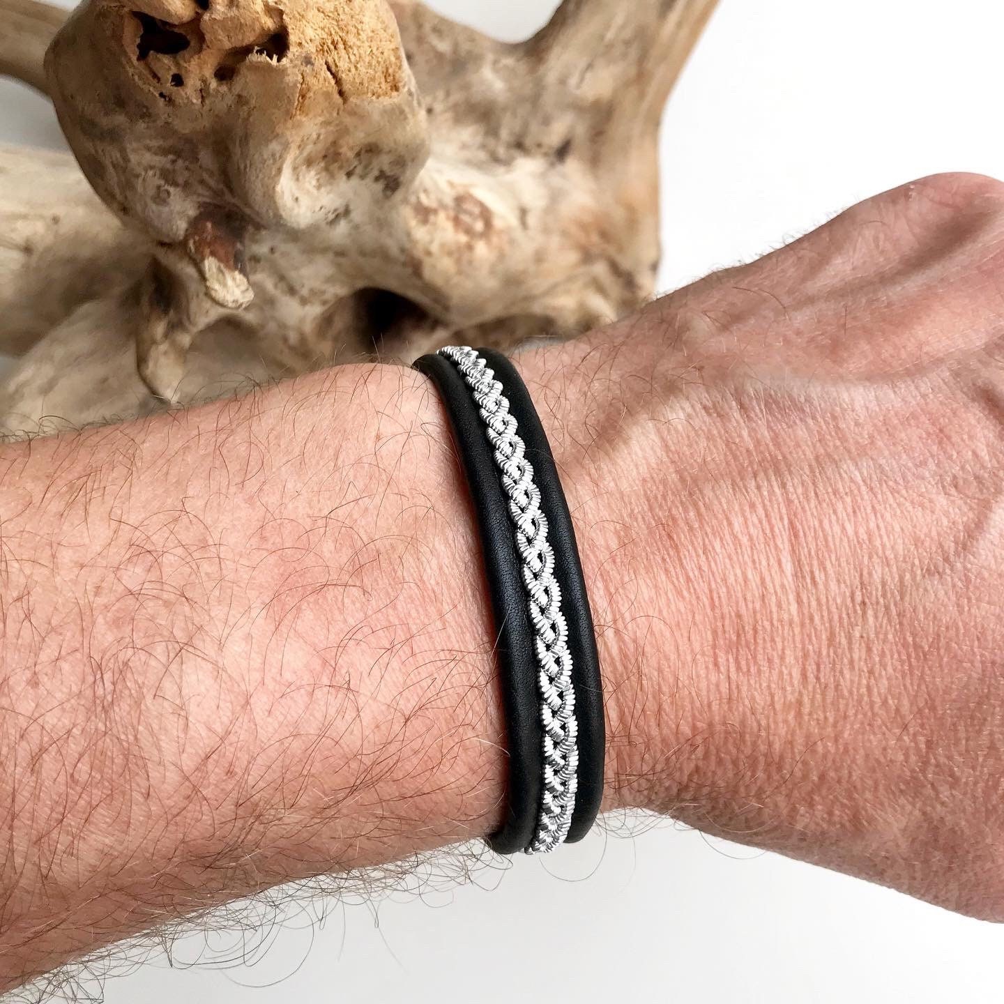 Men's pewter deals bracelet
