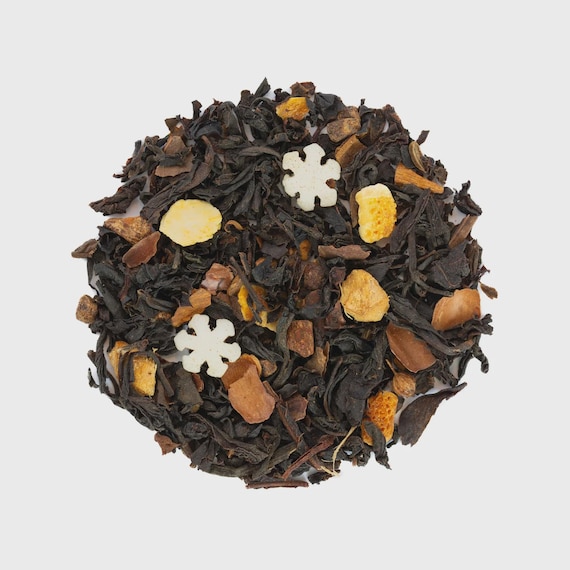 Christmas black loose leaf tea blends.