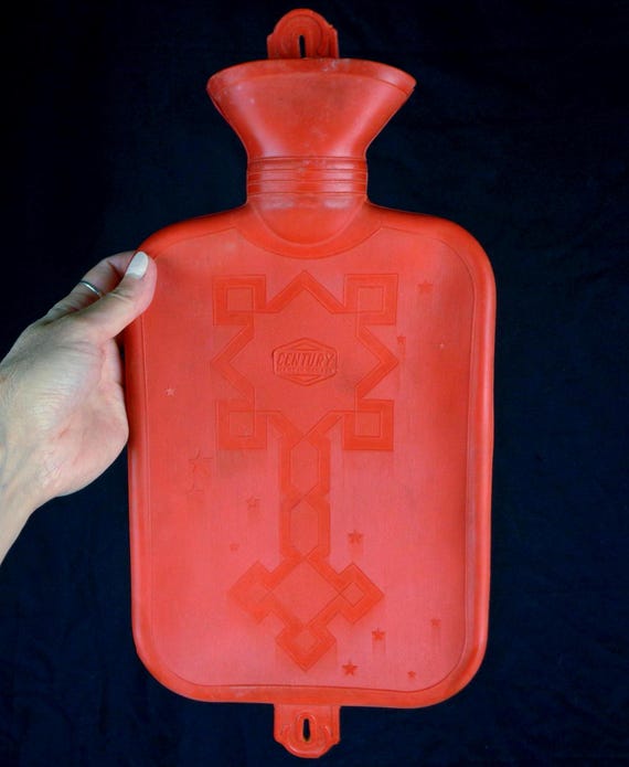 Vintage Retro Century Heat Cool Pack Pad Hot Water Bottle Spa Relaxation Medicine Solution 1950s 1960s Bath Beauty Adult Kid Gift Home Live