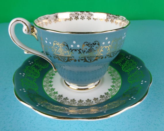 Vintage Retro Teacup Saucer Set 1950s 60s Mid Century Royal Standard Bone China England Collectible Keepsake Drink-ware Home Decor Gift