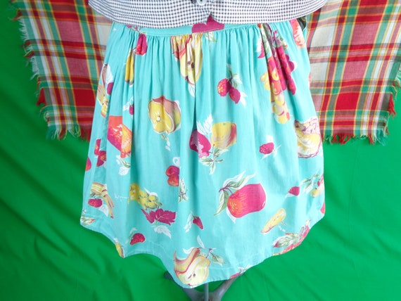 Vintage Retro Clothing Mini Scooter Skirt Cotton … - image 8