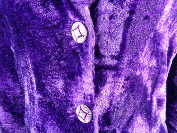 Womens Girl Clothing Purple Crush Velvet Suit Bla… - image 3
