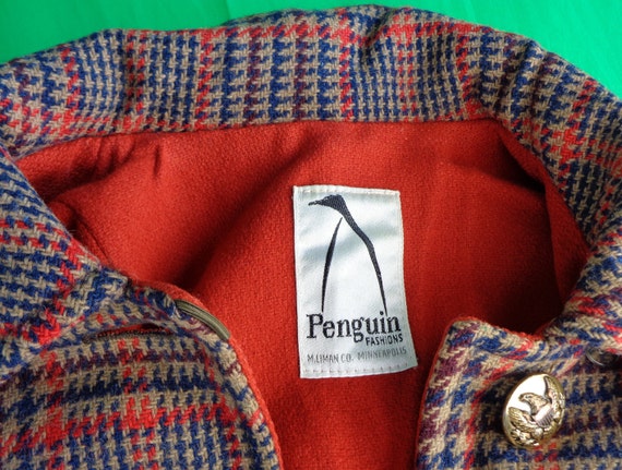 Vintage Retro Clothing Penguin Pea Coat Jacket 19… - image 2