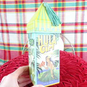 Vintage Retro Style Decorative Hawaiian Body Lotion Box Case Bath Beauty Storage Container Organization Home Room Accent Decor Party Gift