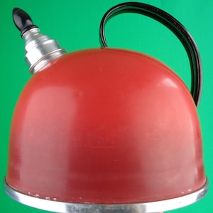 Vintage Retro Komet Rot Tee Kaffee Wasserkocher Topf Maker 1940er Jahre 1950er Jahre Mid Century Küche Esszimmer Servieren Camp Home Live Decor Abend Party Geschenk