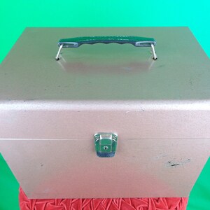 Vintage Retro Storage Pink Container File Cabinet Case Box Bin Tote 50s ...