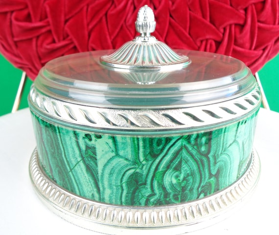Vintage Decorative Avon Storage Lid Container: 1960s-70s Trinket Jewelry Box - Mid Century Powder Makeup Cosmetic Gift
