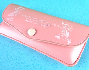 ヴィンテージ YSL ブラック メガネケース：イヴ・サンローラン クラム 