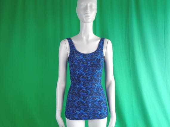 Vintage Retro Clothing Apparel Jantzen One Piece Bathing Swimwear Bodysuit Costume 1950s 60s Mid Century Coastal Beach Surf Gym Workout Gift