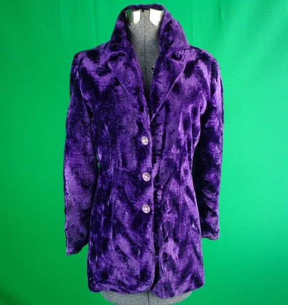 Womens Girl Clothing Purple Crush Velvet Suit Bla… - image 1