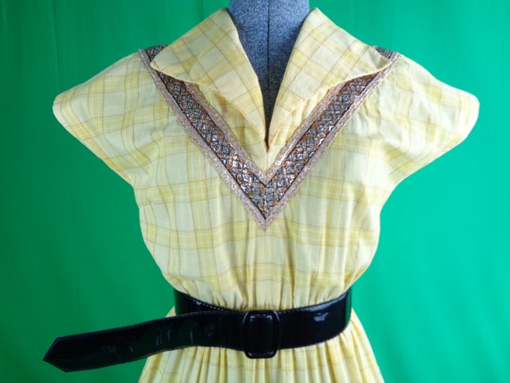 Vintage Retro Womens Girls Clothing Dress Cotton … - image 2