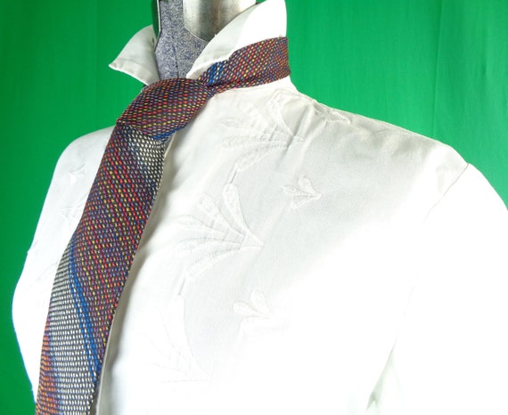 Men Self Necktie Accessorie 1940s 1950s WW2 Vinta… - image 8