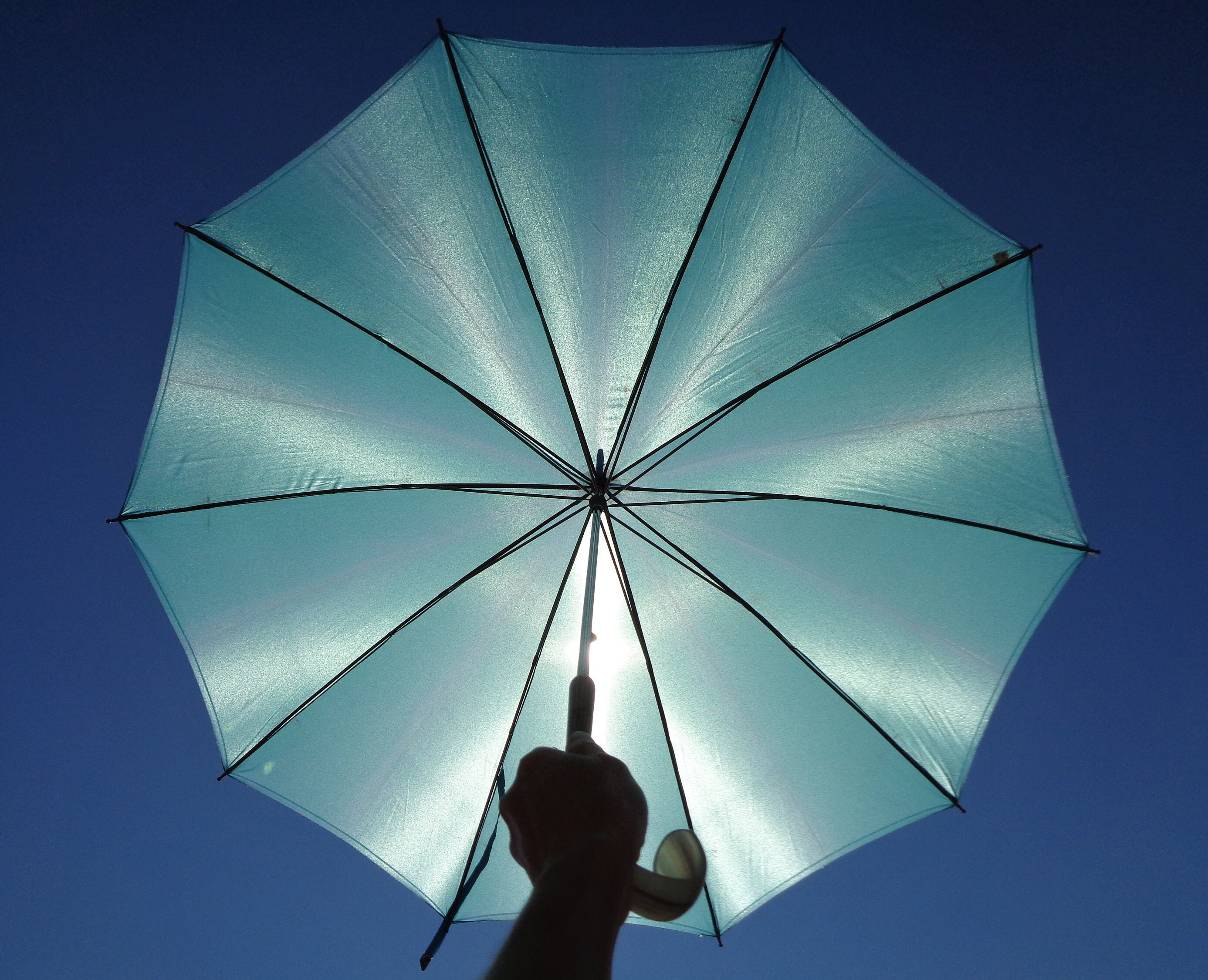 Light blue sale umbrella