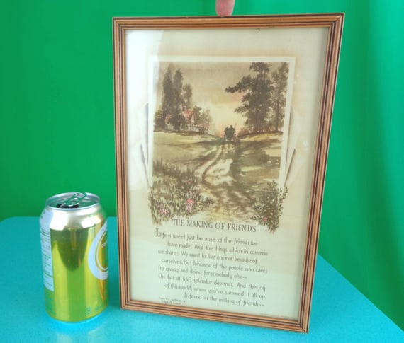 Antique Vintage MCMXXVLL 1927 1920s Wall Hanging Picture Frame The Making Of Friends Wedding Party Home Living Room Decor Everyone Gift