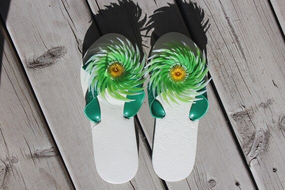 wooden flip flops home decor